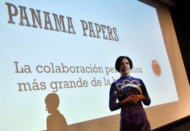 Marina Walker, who directed the Pulitzer Prize-winning Panama Papers journalistic investigation, visited Chile in May