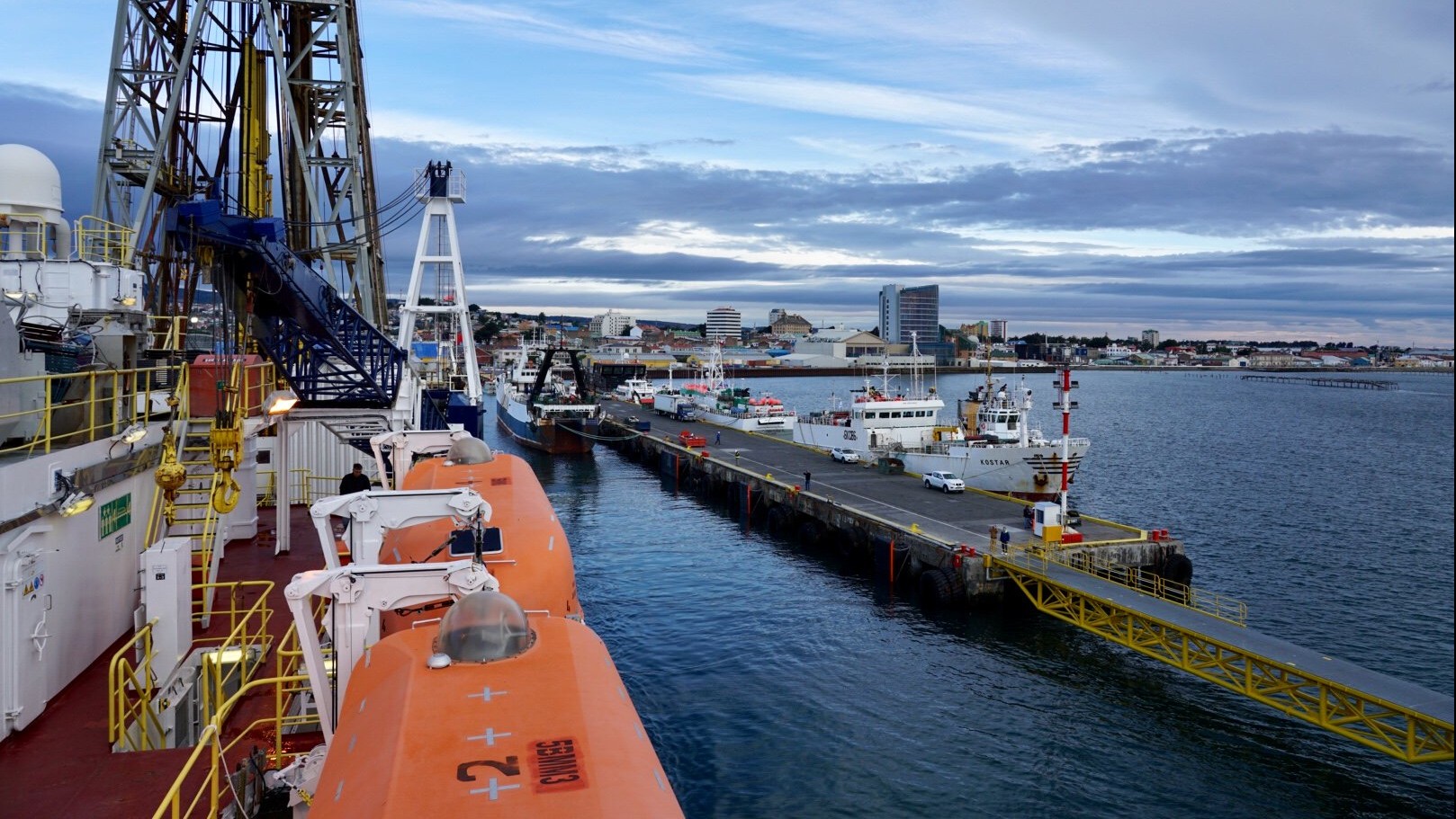 Vessel in Punta Arenas