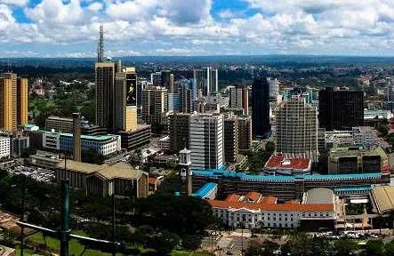 Aerial view of Nairobi