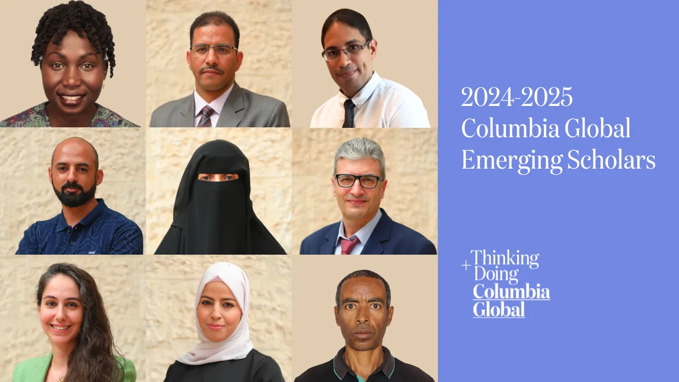 Emerging Scholars pose for headshots