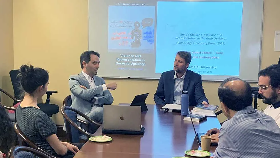 With Prof. Benoît Challand, Author and Associate Professor of Sociology at The New School for Social Research.