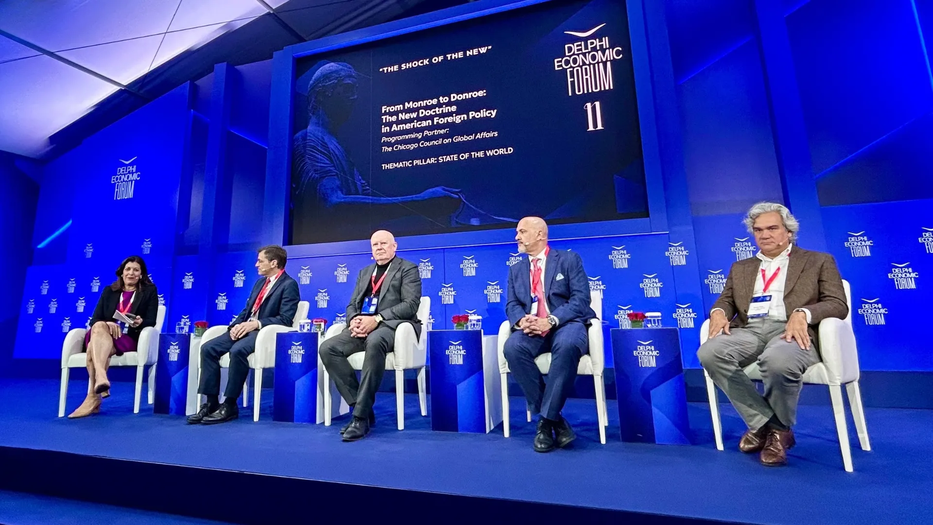 Columbia professors at 2026 Delphi Economic Forum