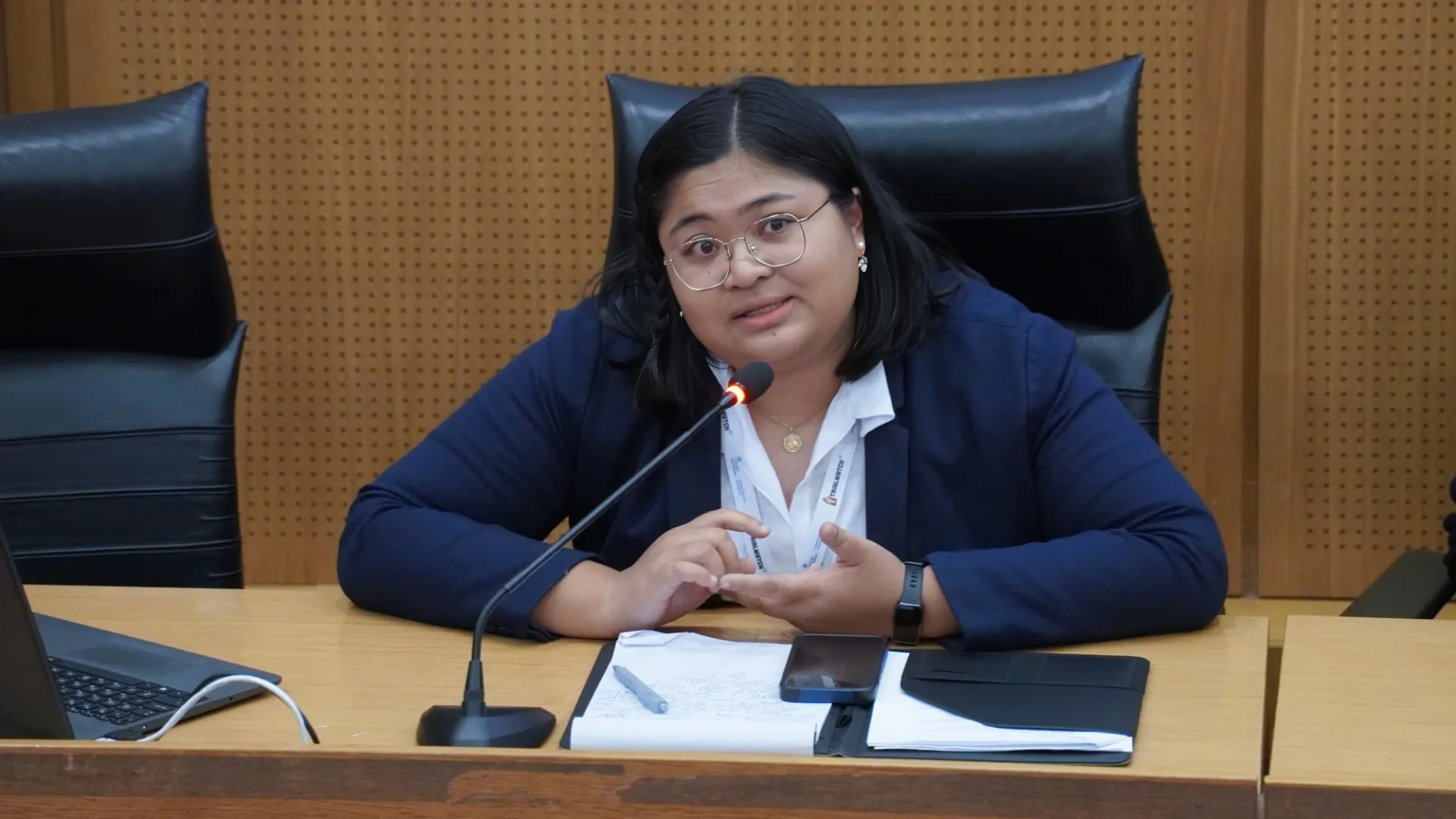 Speaker on the panel