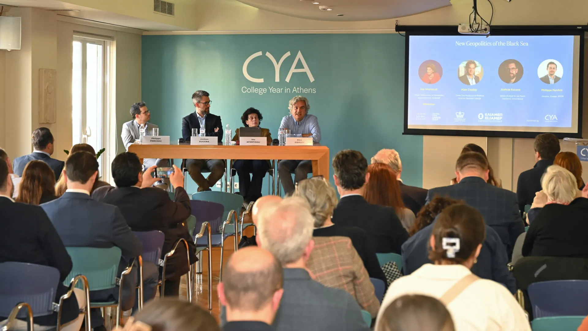 Panel discussion with crowd.