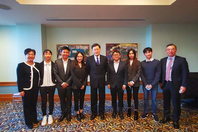 I was fortunate enough to be selected as one of the student representatives at Columbia to meet the then Chinese Ambassador to the United States Qin Gang, who is now the Minister of Foreign Affairs in China.