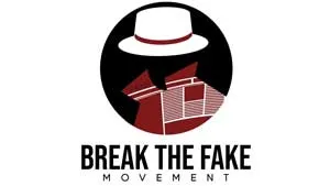logo for break the fake movement