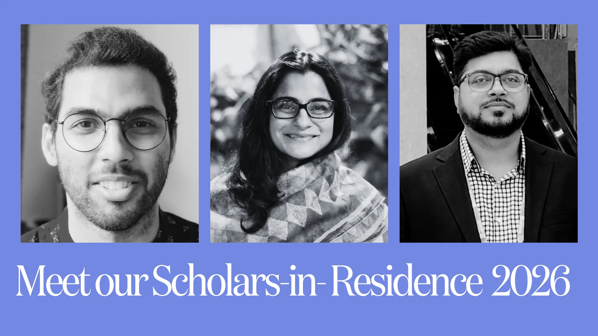 photos of three scholars