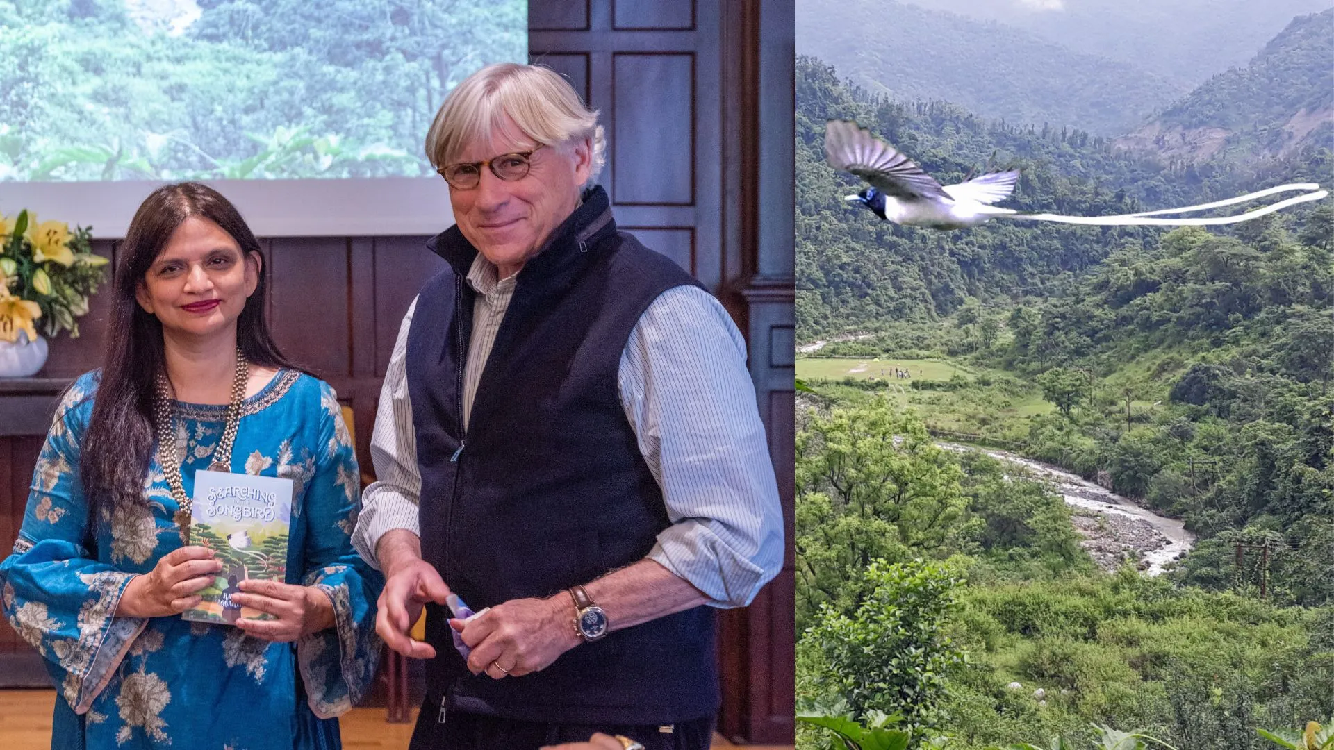 Dr. Ravina Aggarwal with President Lee Bollinger