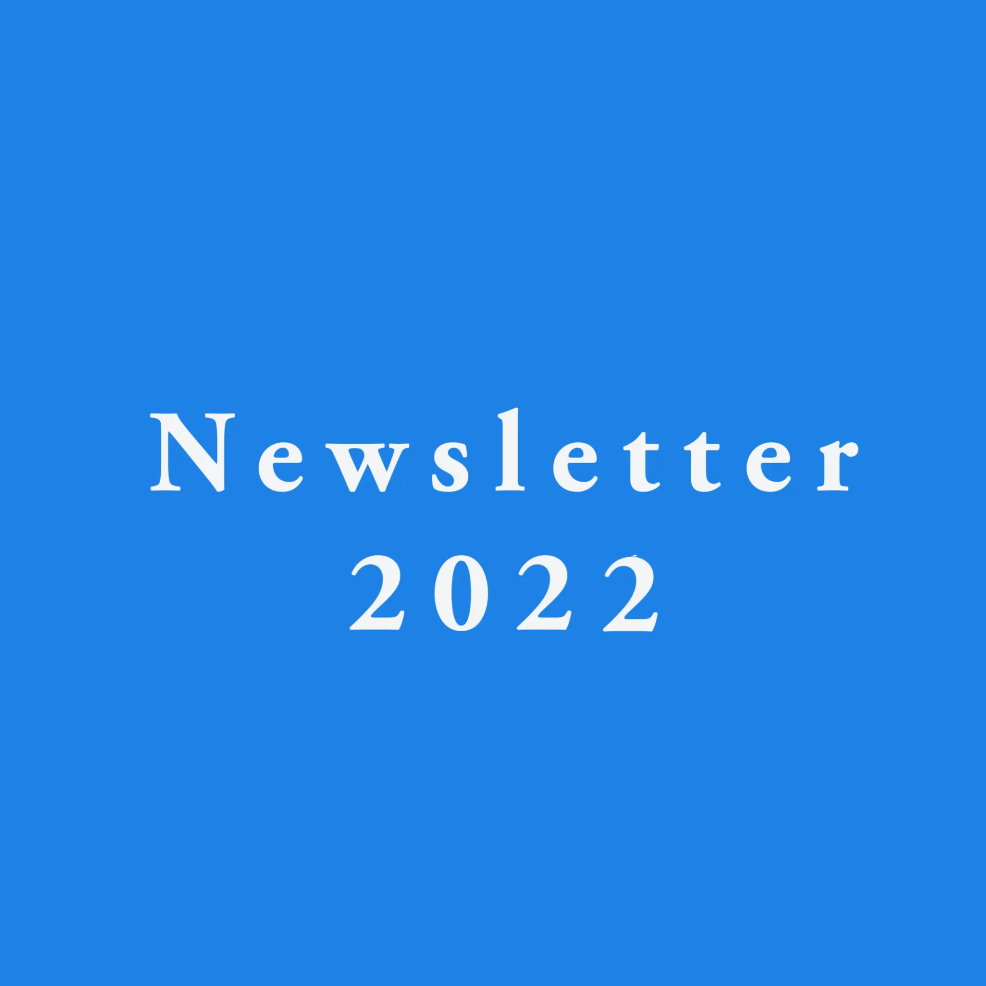 Newsletter 2022 - April 