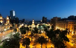 View of downtown Santiago, Chile