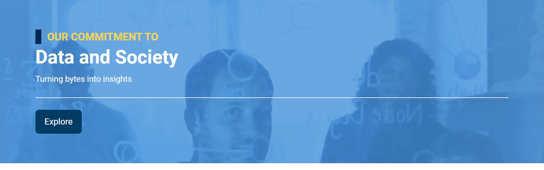 OUR COMMITMENT TO Data and Society Turning bytes into insights