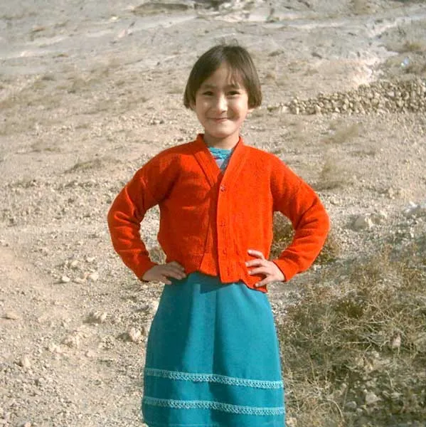 Shabnam Fayyaz as a child