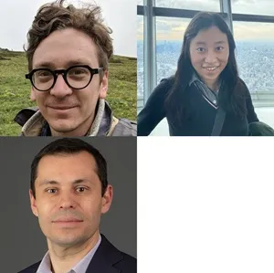 Clockwise from top left, Deren Eaton, Yushu Xia and Viorel Popescu