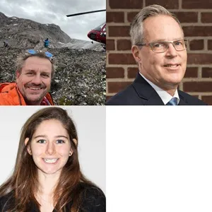 Clockwise from top left, Joerg Schaefer, Alex de Sherbinin and Rebecca Gustine