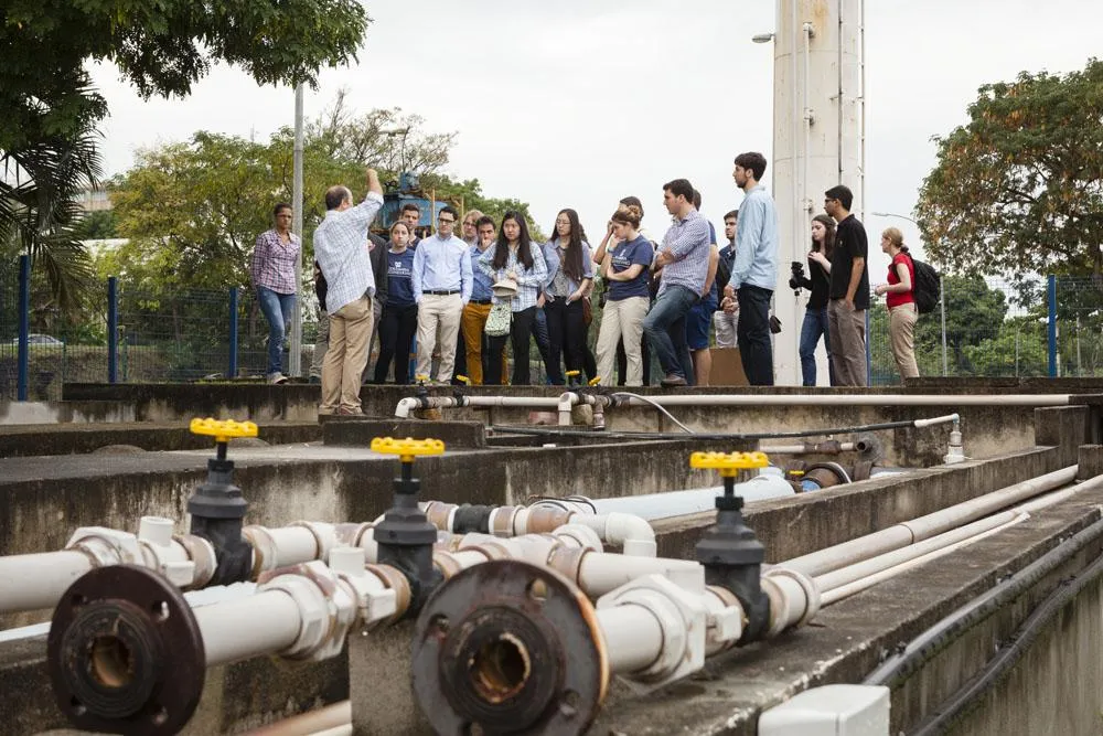 students on field trip in Rio