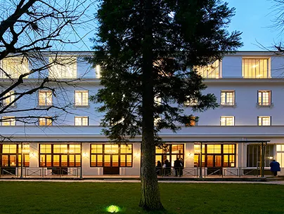 Institute at dusk