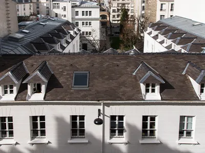 Roofs of Reid Hall's Chevreuse building
