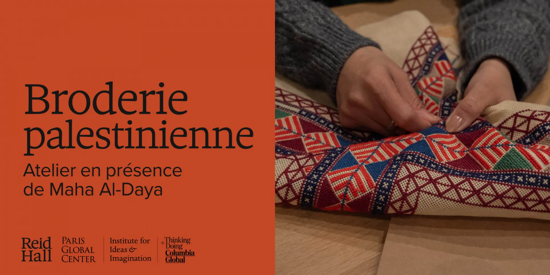 Atelier de broderie palestinienne