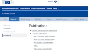 EU Climate Publications