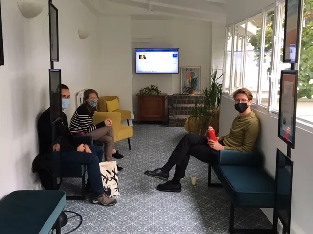 Students in Student Lounge