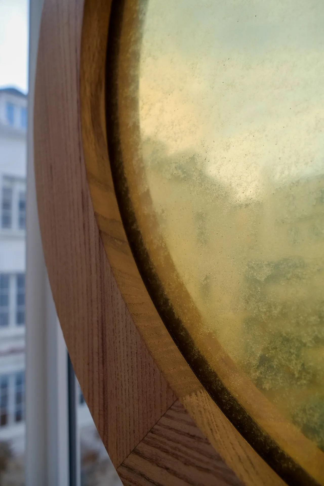 Details: The Honey Windows hanging in the glass veranda.