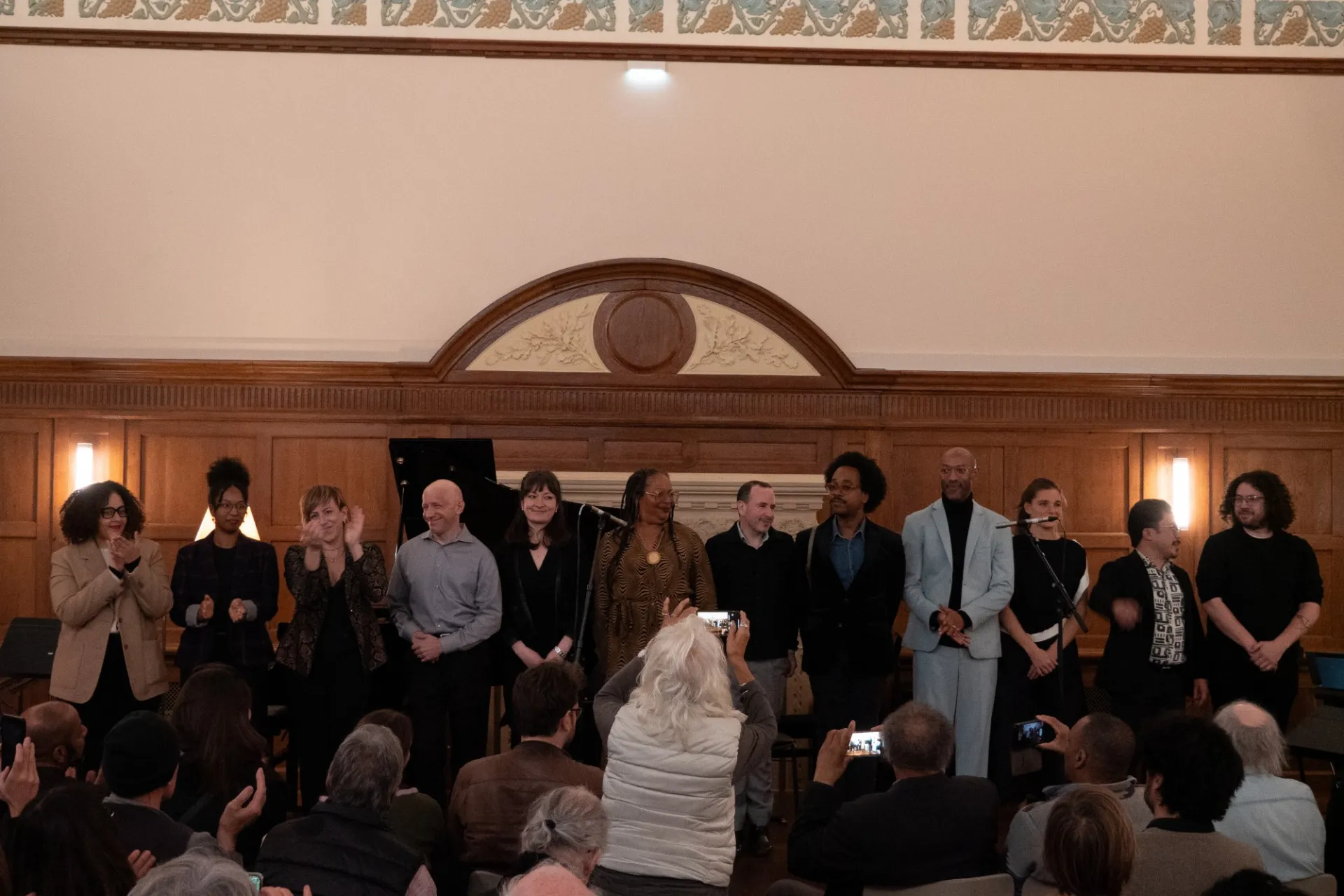 The ICE and L'Itinéraire performers, along with the composers during the Composing while Black concert on Nov. 13