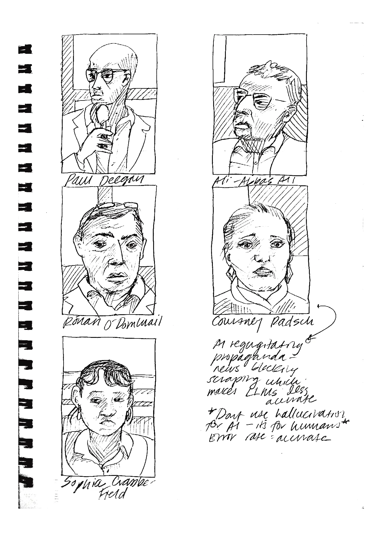 Saving Journalism, Sophie Holin Sketch 3
