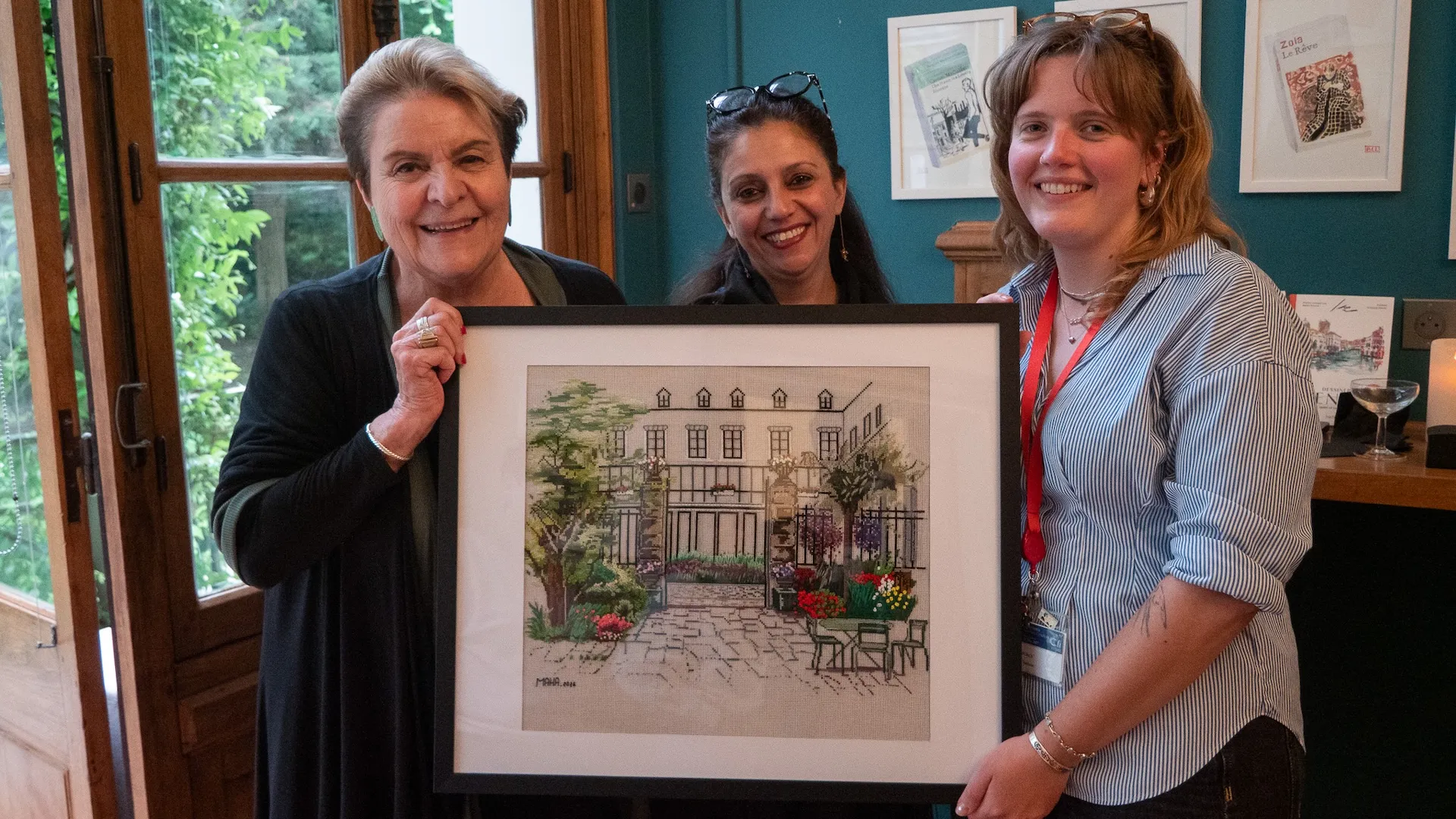 Reid Hall, embroidered by Maha Al-Daya