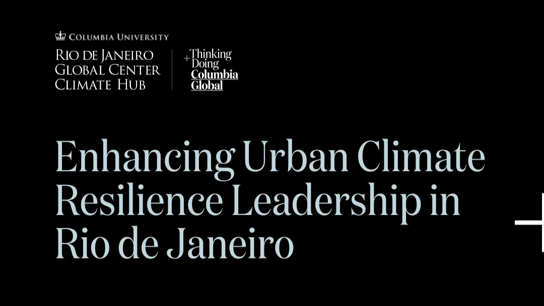 Enhancing Urban Climate Resilience Leadership in Rio de Janeiro