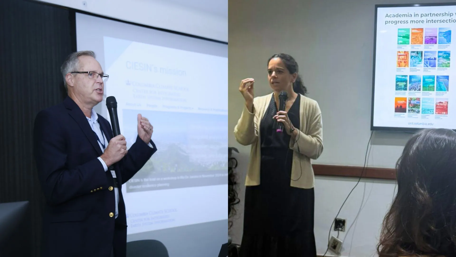 Professor Alex de Sherbinin, Director and Senior Research Scientist at Columbia’s Center for Integrated Earth System Information (CIESIN), and Johanna Lovecchio, Associate Director of the Center for Resilient Cities and Landscapes (CRCL).