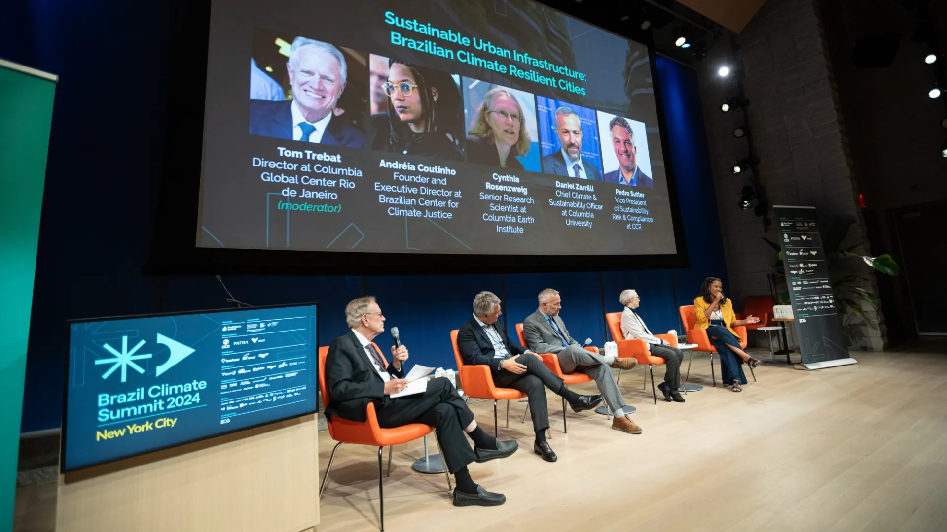Panel on sustainable urban infrastructure and Brazilian climate resilient cities. Photo: Livia/Brazil Climate Summit