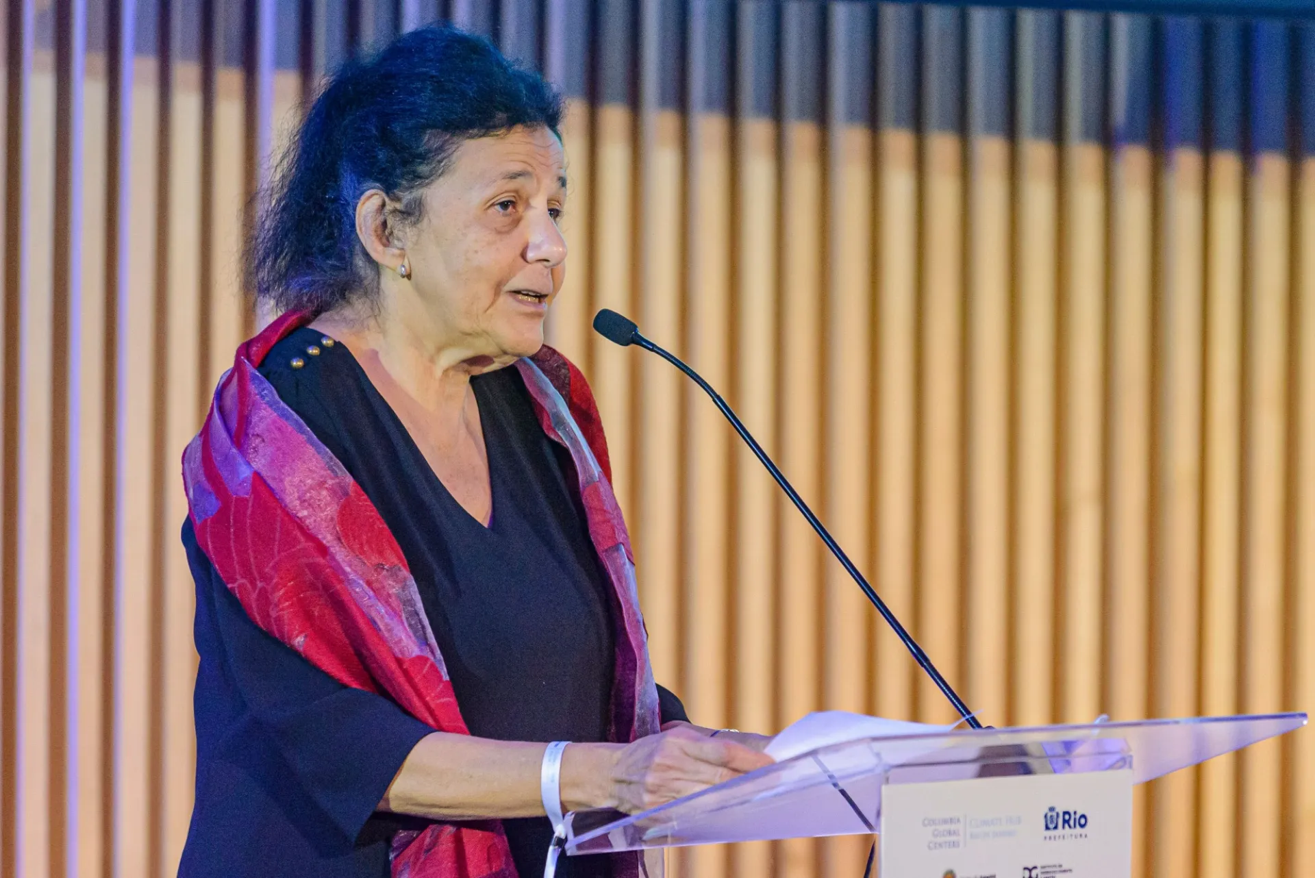Dr. Wafaa El-Sadr, Executive Vice President for Columbia Global, during the launch event. Photo: Fabio Cordeiro