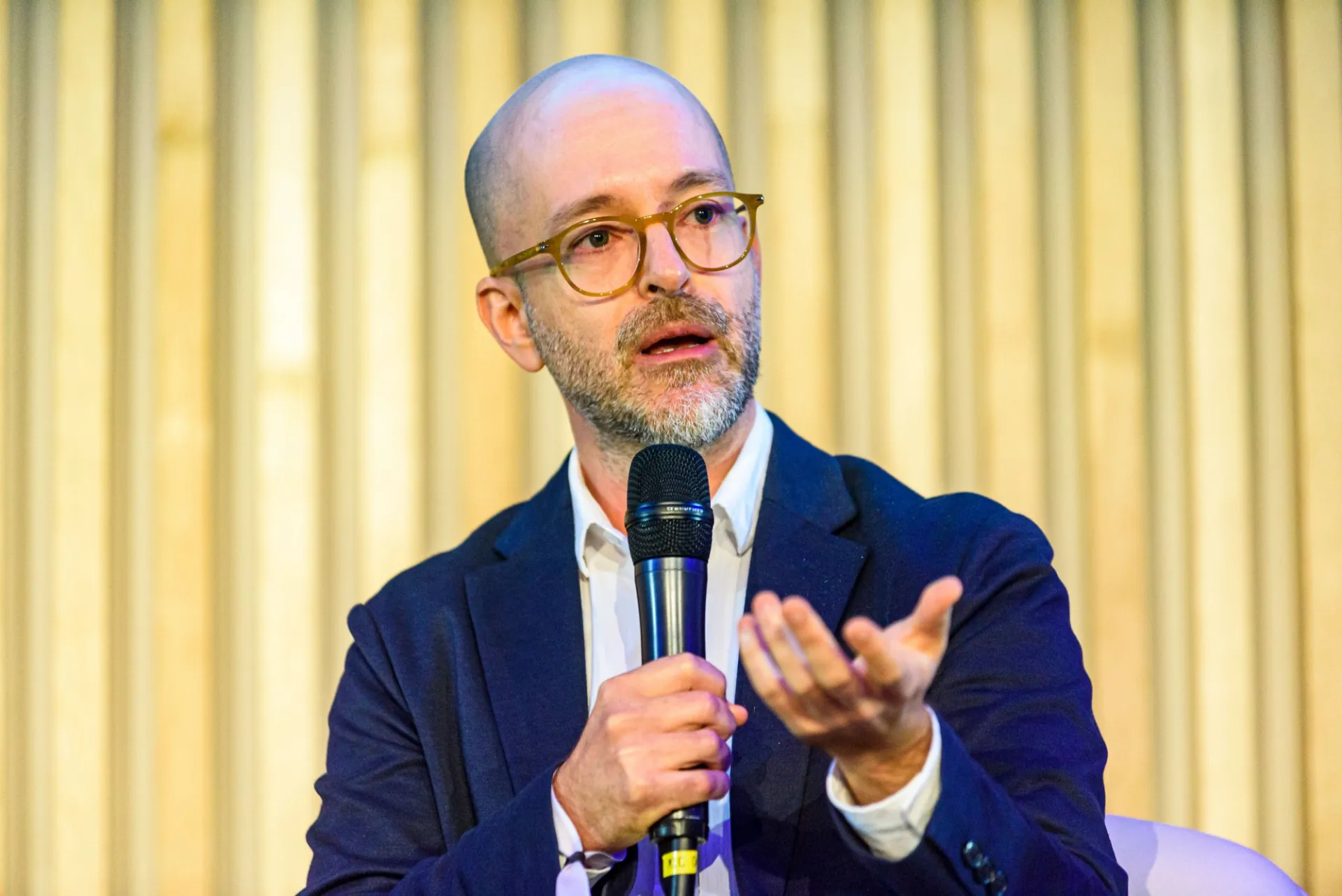 Professor Rudi Rocha, Director of the Institute for Health Policy Studies (IEPS), during the Climate Hub Rio launch event. Photo: Fabio Cordeiro