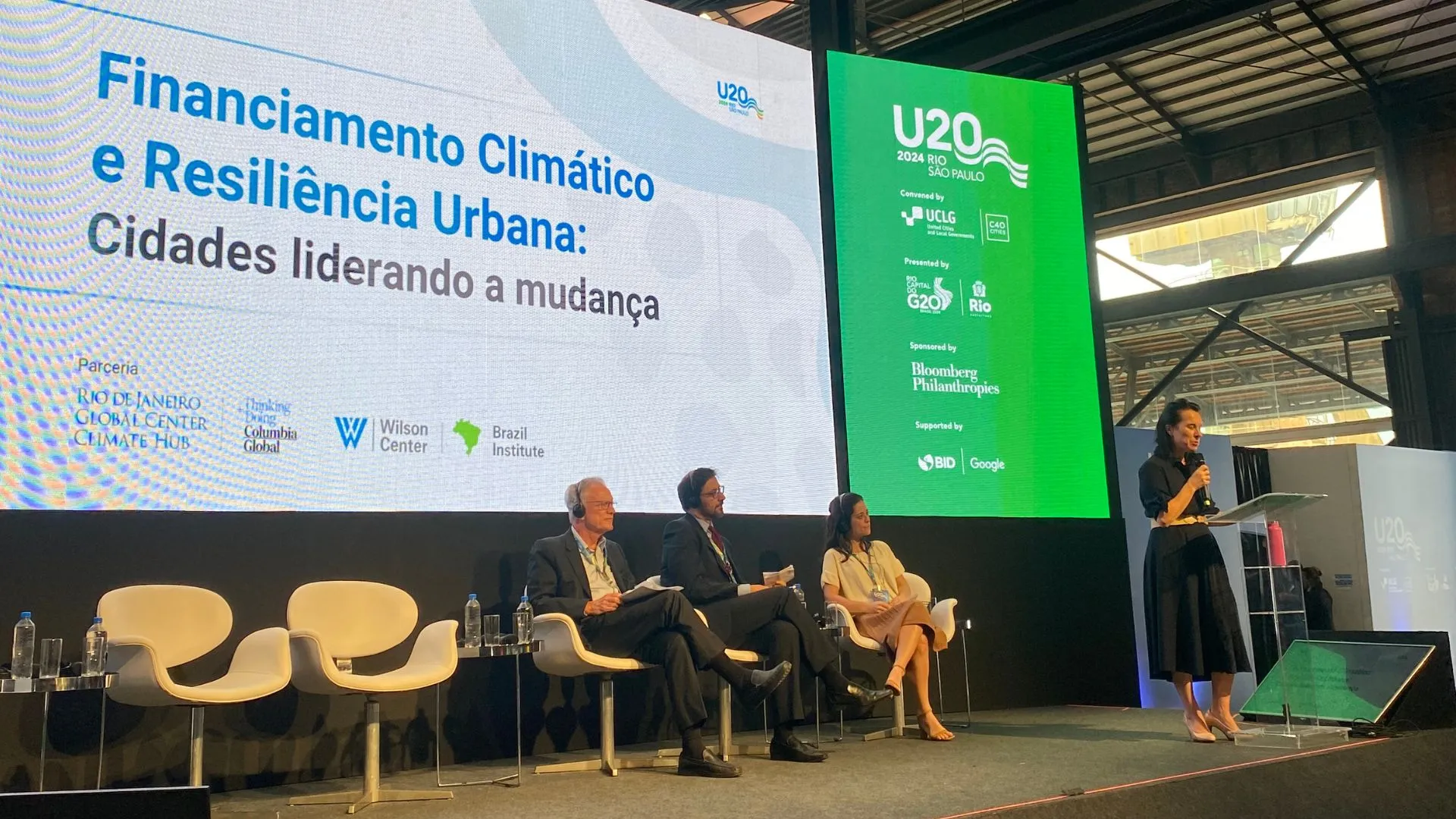 Valerie Plante, Mayor of Montreal, shared insights on urban leadership amidst climate-related disasters during her keynote speech. She highlighted the anxiety such events generate among residents, which creates pressure for swift governmental responses. 
