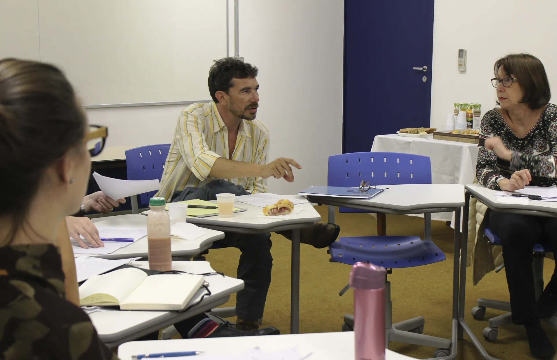 Professor Josh Furst during the workshop