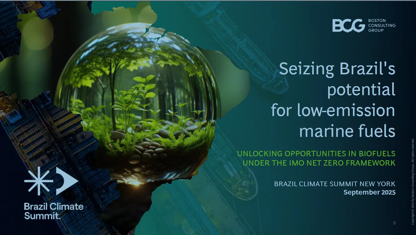 Brazil Climate Report 2025: Seizing Brazil's Potential for Low-Emission Marine Fuels