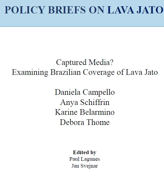 Publication on Lava Jato