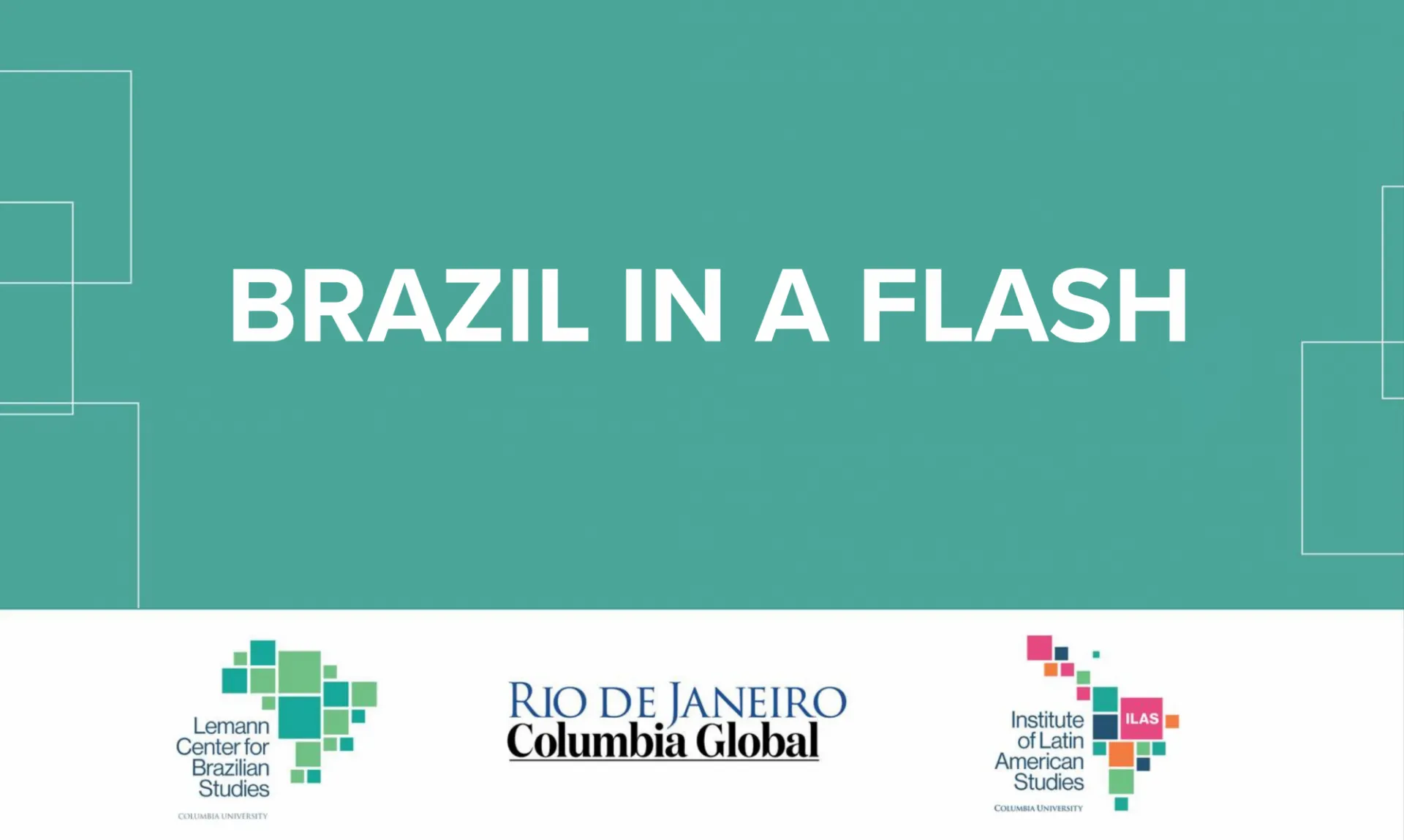 Brazil in a Flash Columbia University event flyer