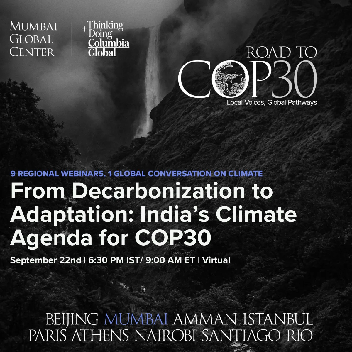 Road to COP30 webinar 