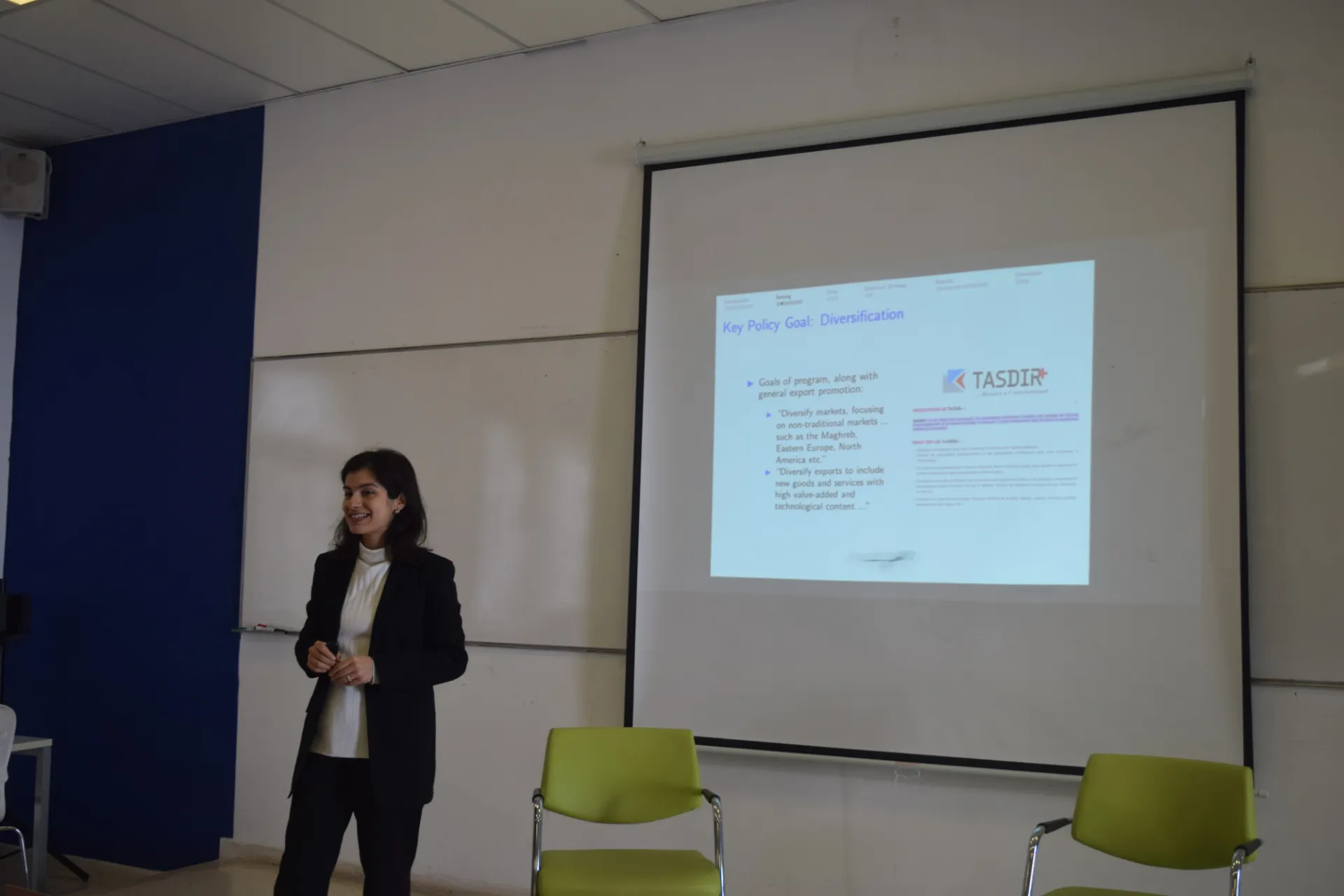 Nadia speaking