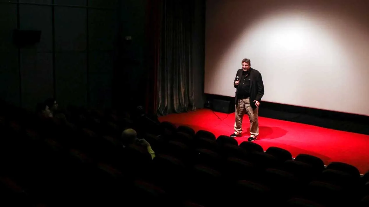 Richard Peña on stage