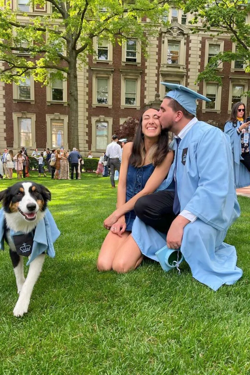 Juan Hernández (SPS'23), Vanessa Garuti, and Egg