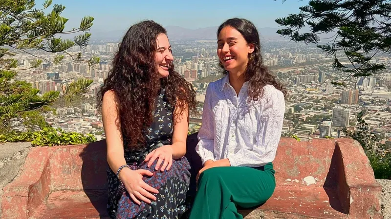 Ines with Yael Bright, fellow participant of the program. 