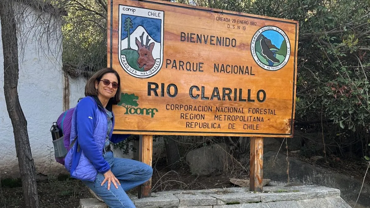 Vicky Murillo at Rio Clarillo National Park in central Chile.