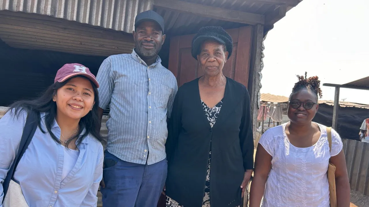 Engaging the Katambalala Market’s chair and market council while conducting a market study for the "Strengthening Fresh Food Markets for Healthier Food Environments" project in Lusaka.